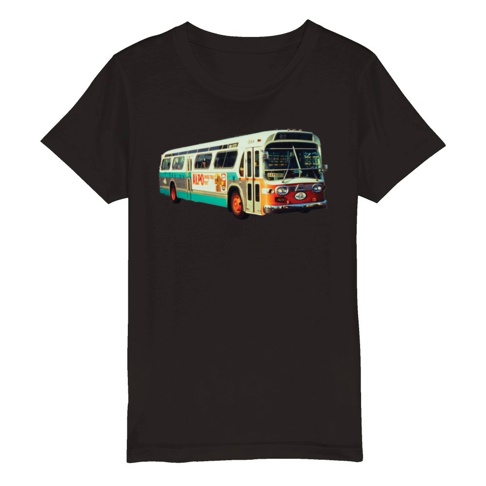Retro AC Transit Bus Vintage Alameda County Organic Kids Crewneck T-shirt