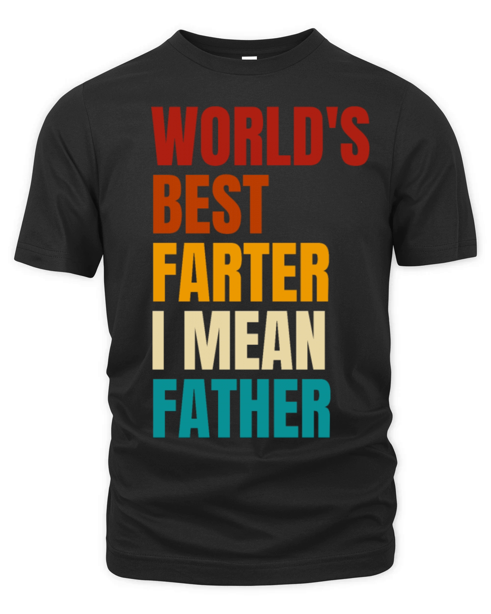 Retro Worlds Best Farter I Mean Father Organic Unisex T-shirt