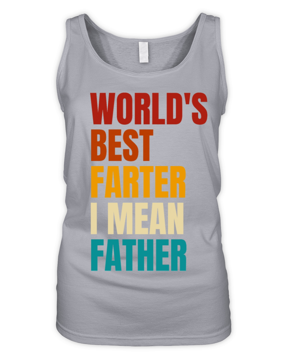Retro Worlds Best Farter I Mean Father Organic Women's Tank Top