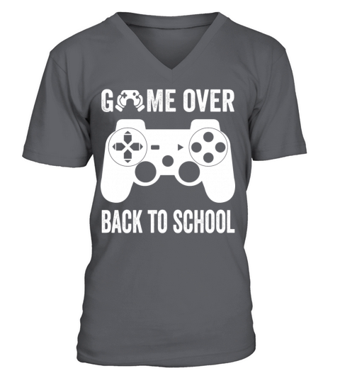 game over back to school V-Neck T-shirt