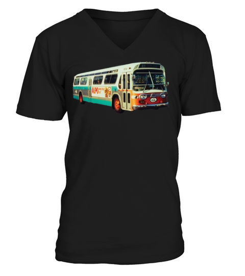 Retro AC Transit Bus Vintage Alameda County V-Neck T-shirt