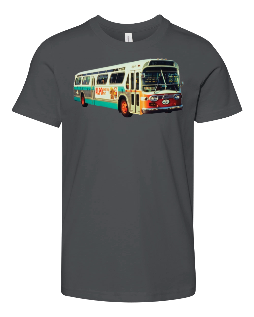 Retro AC Transit Bus Vintage Alameda County Youth Unisex Jersey Tee