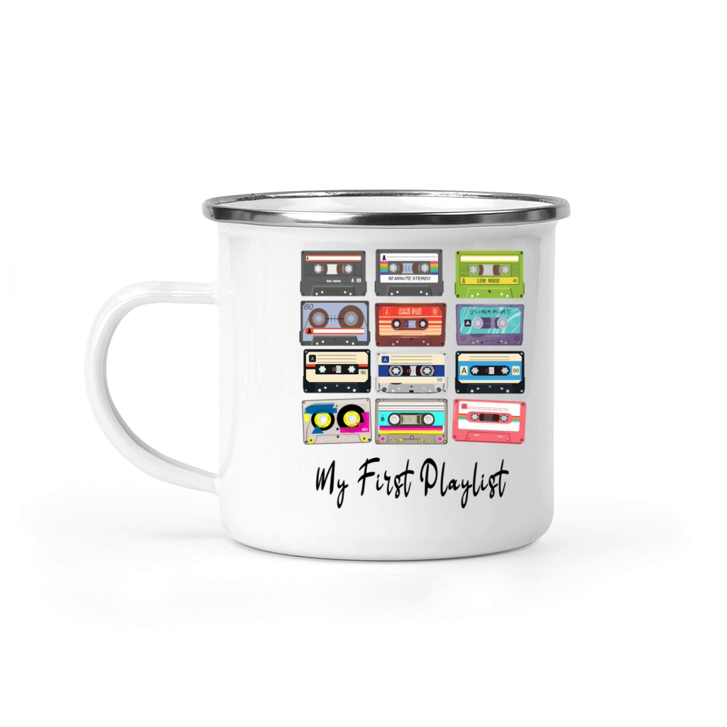 Cassette Tapes Mixtapes 1980S 80S Old School Playl Camping Mug