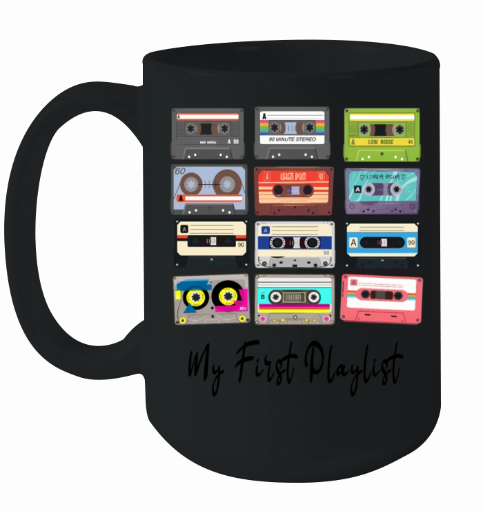 Cassette Tapes Mixtapes 1980S 80S Old School Playl Ceramic Mug