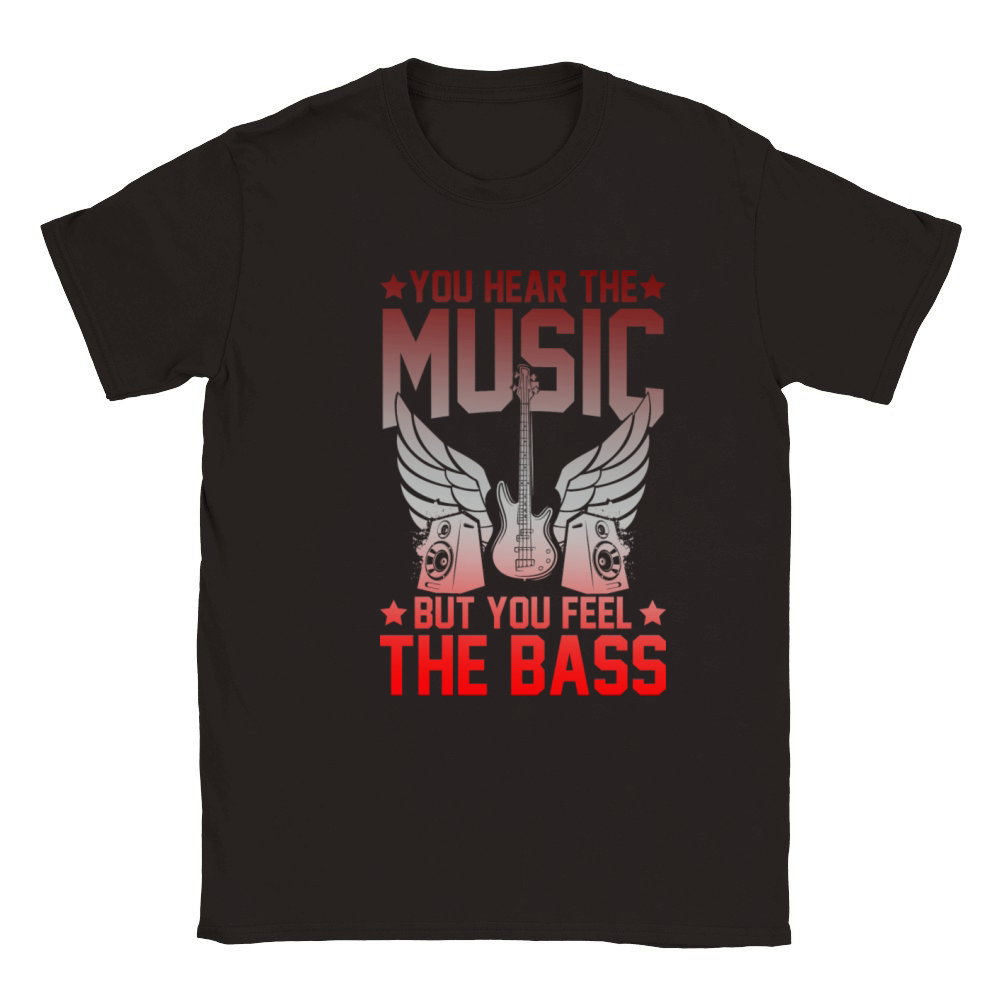 Funny Music Quote Bass Guitar Classic Kids Crewneck T-shirt