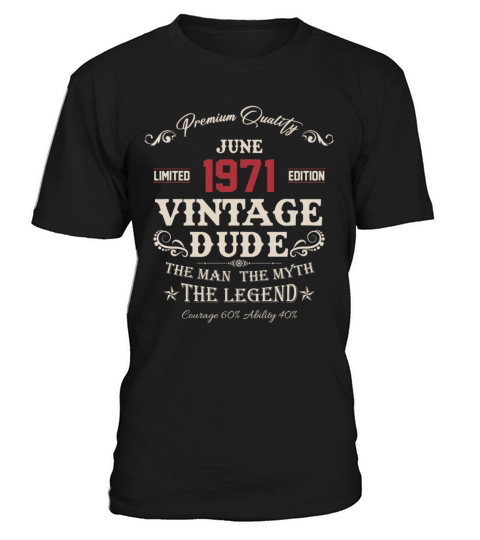 June 1971 Vintage Birthday Present T-Shirt Unisex