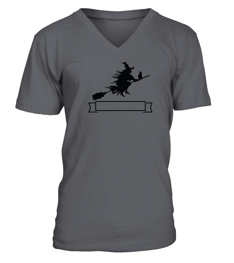 HALLOWEEN BADGE WITCH V-Neck T-shirt