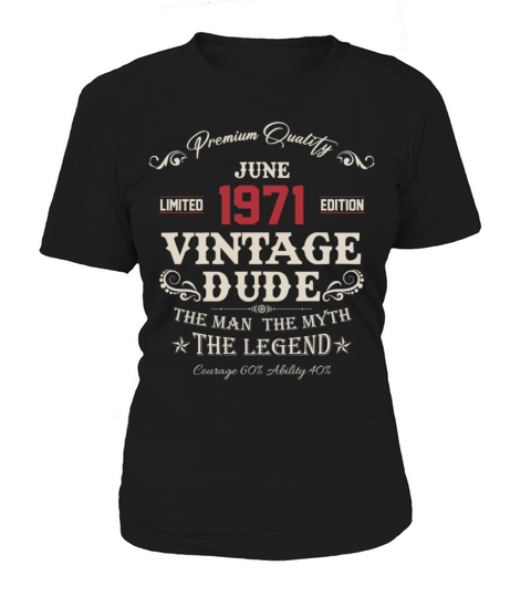 June 1971 Vintage Birthday Present Women's T-Shirt