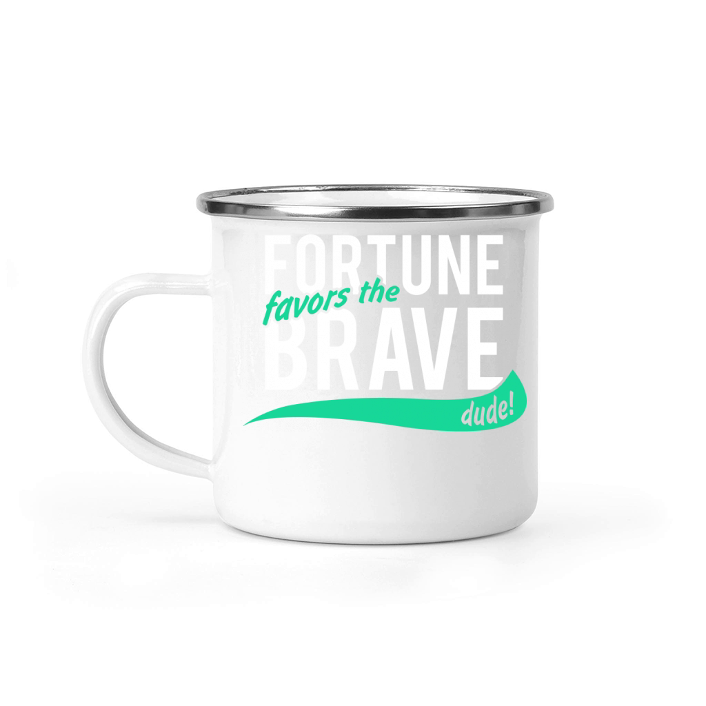 fortune favors the brave Camping Mug