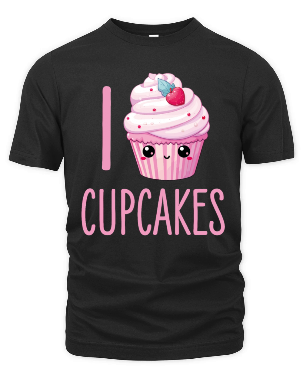 Cupcakes Kawaii Organic Unisex T-shirt