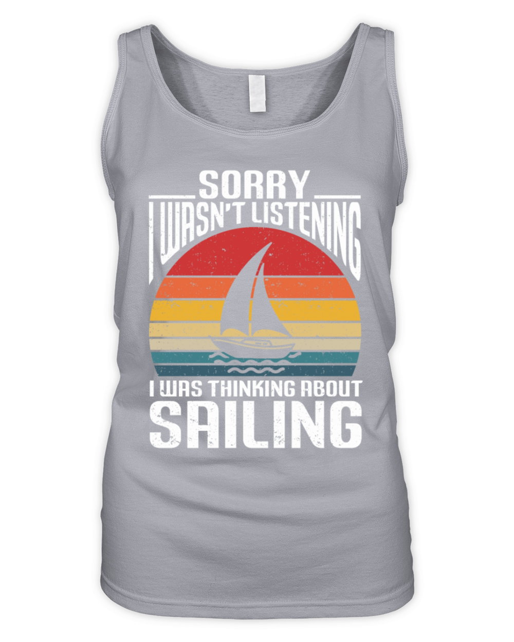 Sailing Gift Sailboat Boating Captain Best Sailor Organic Women's Tank Top