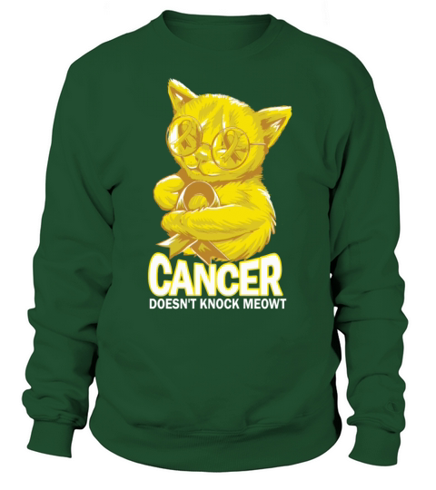 Cancer Doesnt Knock Bladder Cancer Sweatshirt Unisex