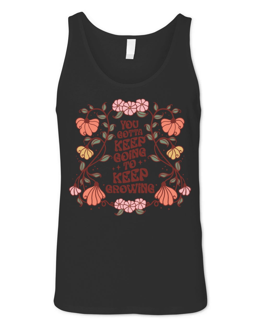 Boho You gotta keep going to keep growing Unisex Jersey Tank