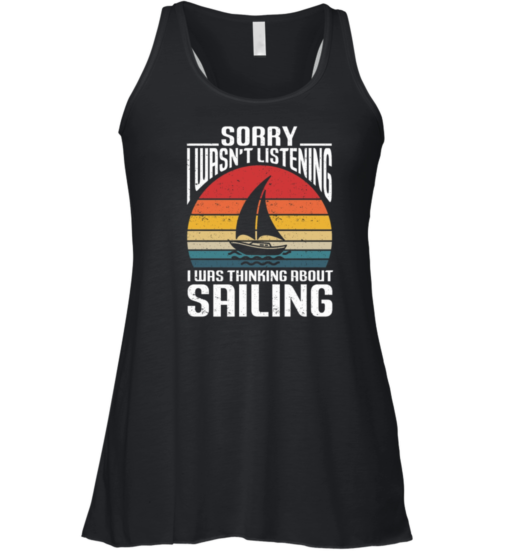 Sailing Gift Sailboat Boating Captain Best Sailor Women's Flowy Tank Top