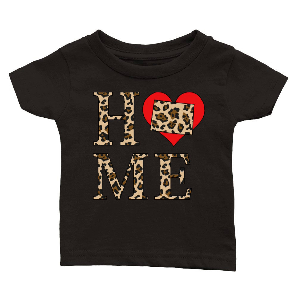 Colorado Home Leopard Print Classic Baby Crewneck T-shirt