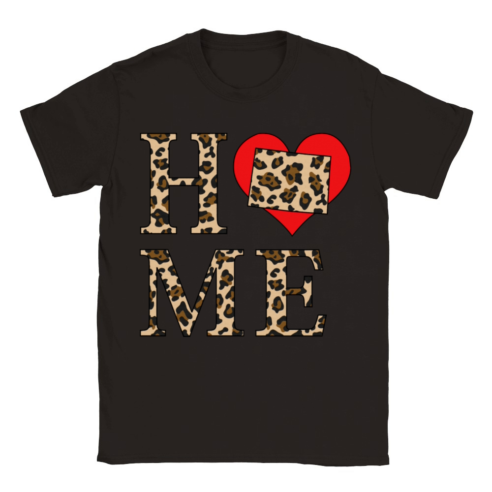 Colorado Home Leopard Print Classic Kids Crewneck T-shirt