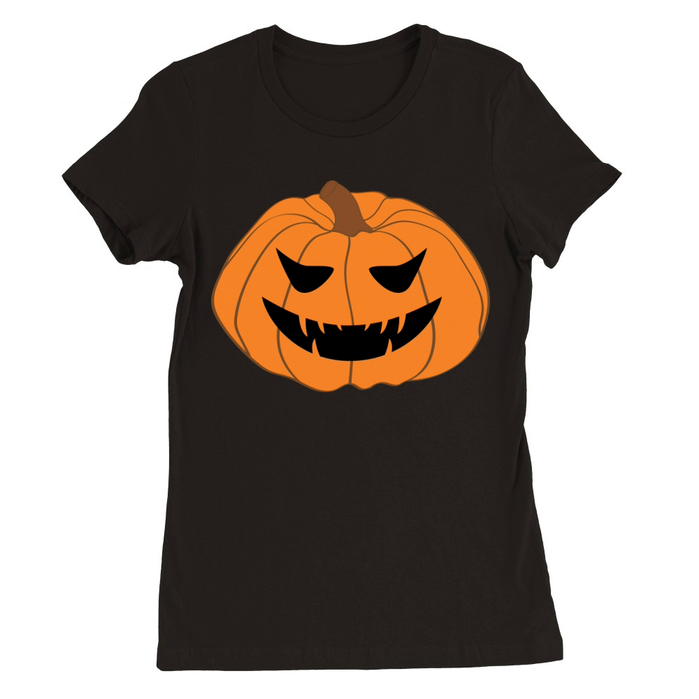 Halloween pumpkins (5) Premium Womens Crewneck T-shirt