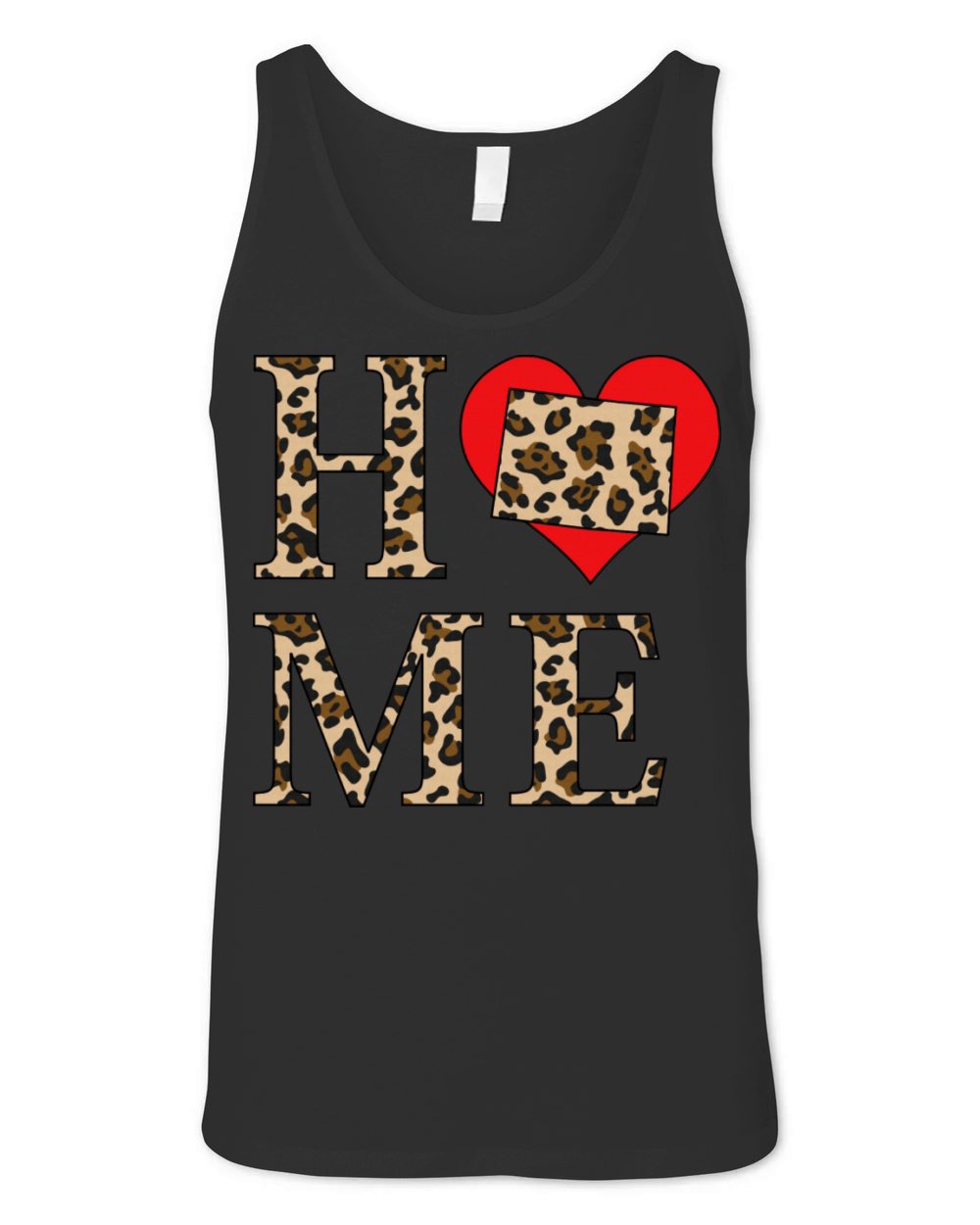 Colorado Home Leopard Print Unisex Jersey Tank