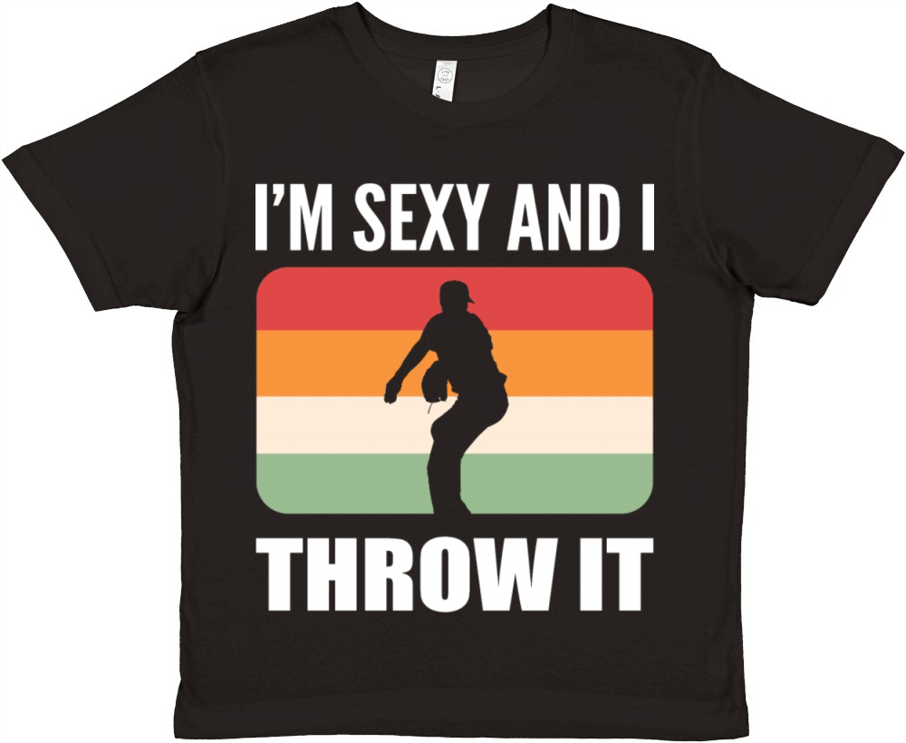 I Know it Pitcher Gift Premium Kids Crewneck T-shirt