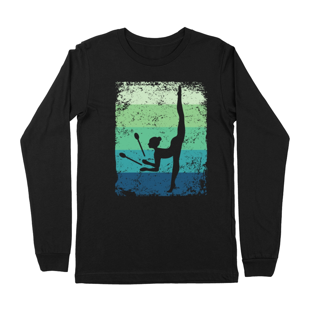 Gymnast Clubs Retro Rhythmic Gymnastics Premium Long Sleeve