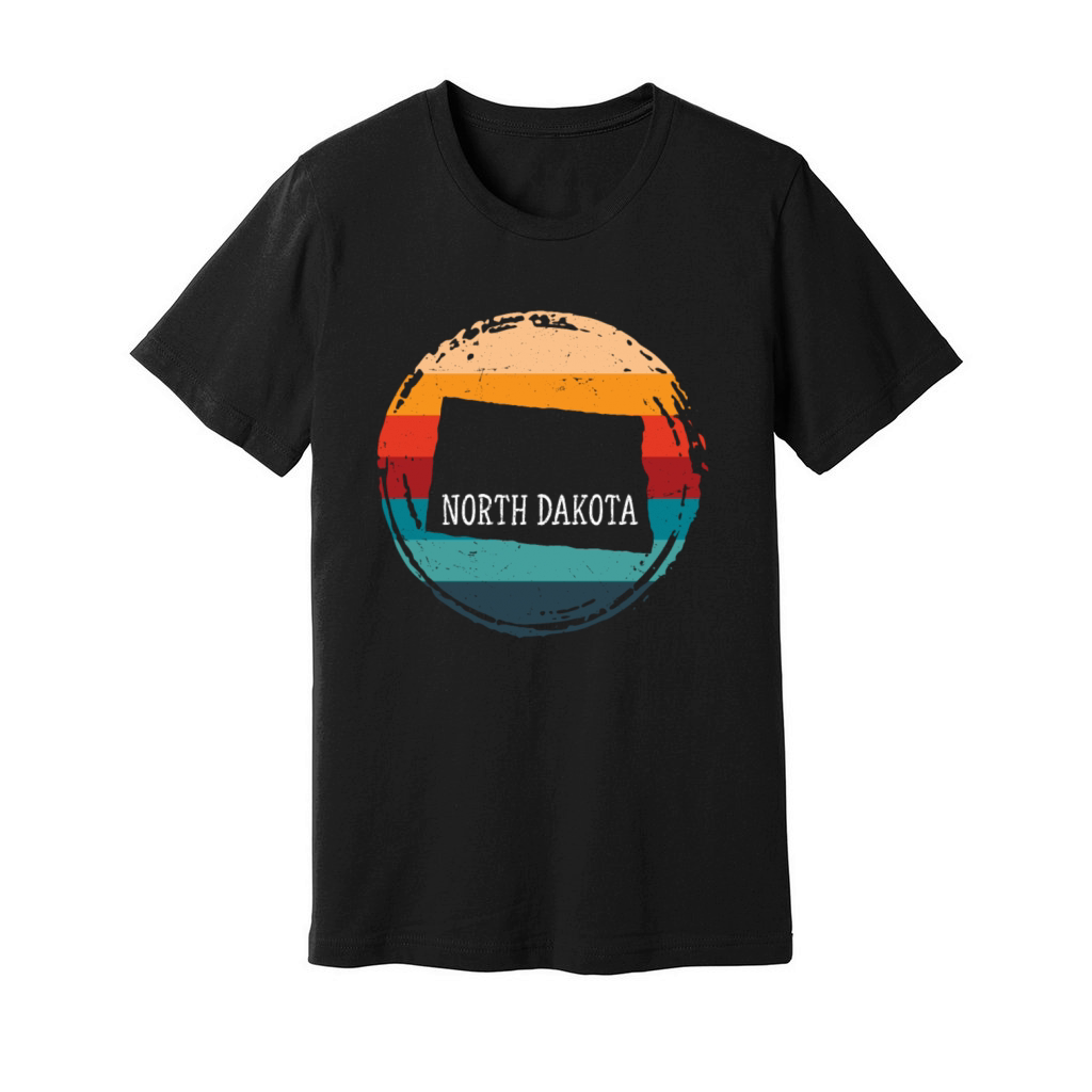 North Dakota Usa Staate Unisex Jersey Tee