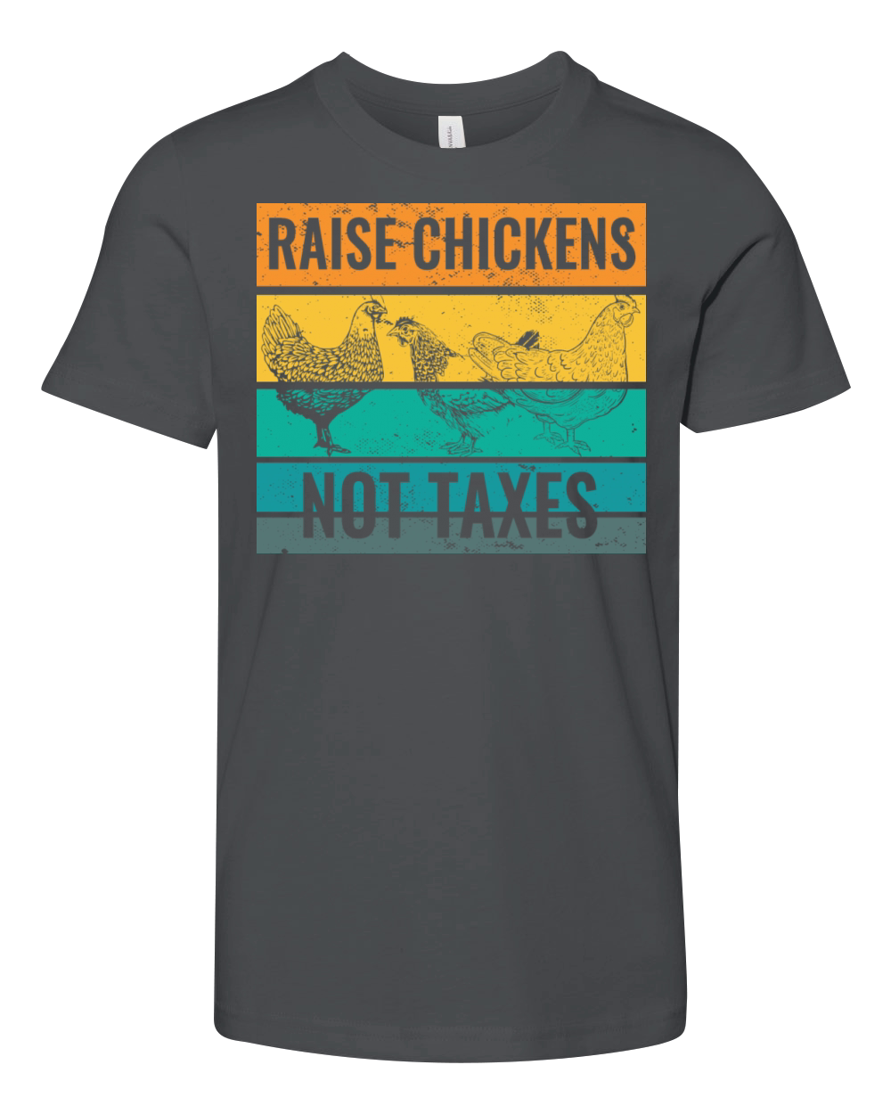 Farm Life Raise Chickens Not Taxes Ranch Youth Unisex Jersey Tee