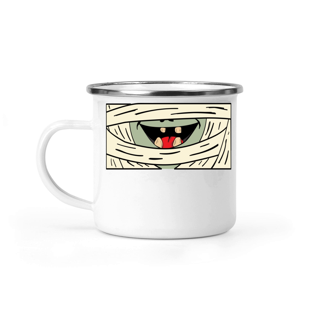 Halloween funny face mask patterns 04 Camping Mug
