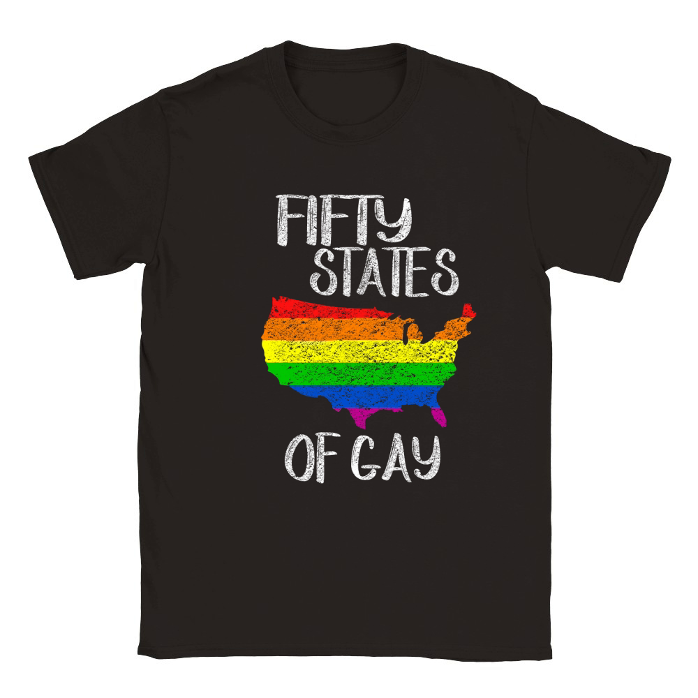 Fifty States Of Gay Classic Kids Crewneck T-shirt
