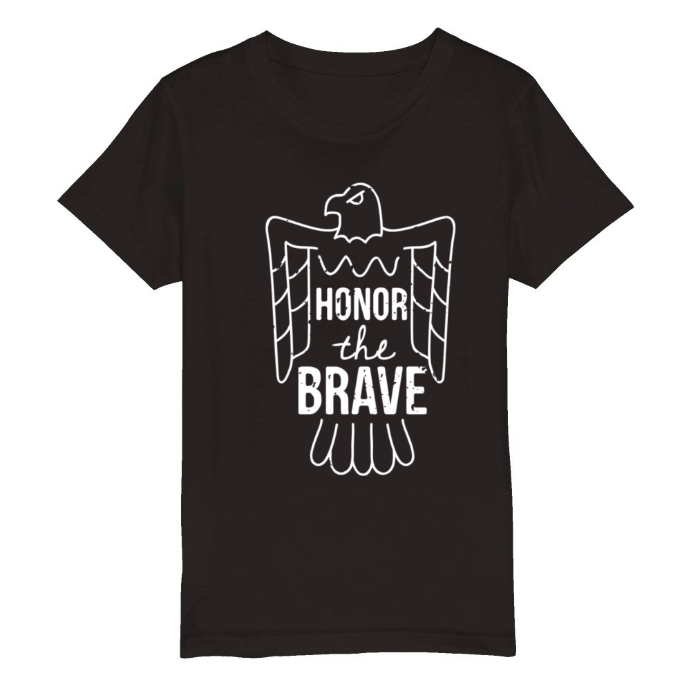 Honor the brave Organic Kids Crewneck T-shirt