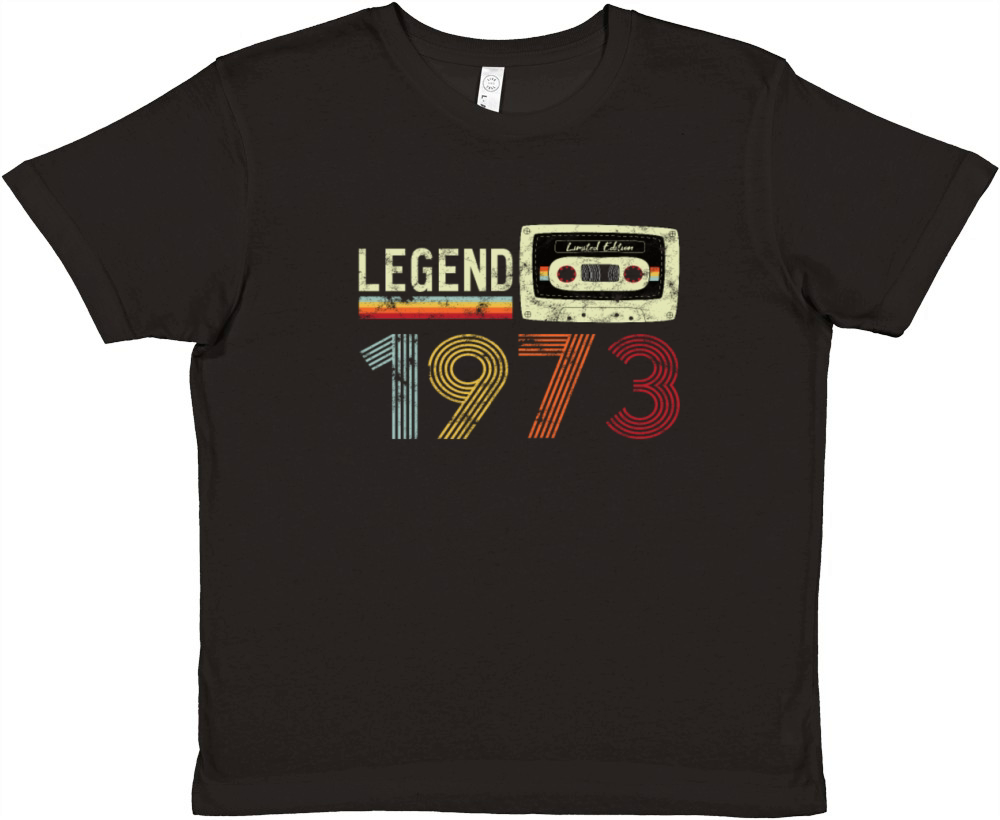 1973 Geburtstag Vintage Cassette Premium Kids Crewneck T-shirt