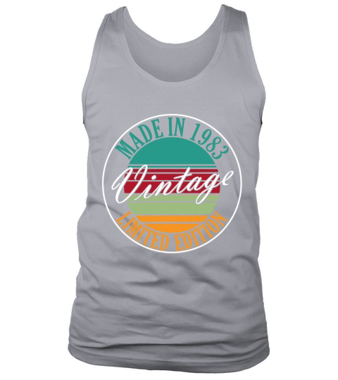 Made in 1983 vintage retro birthday Tank Top Unisex
