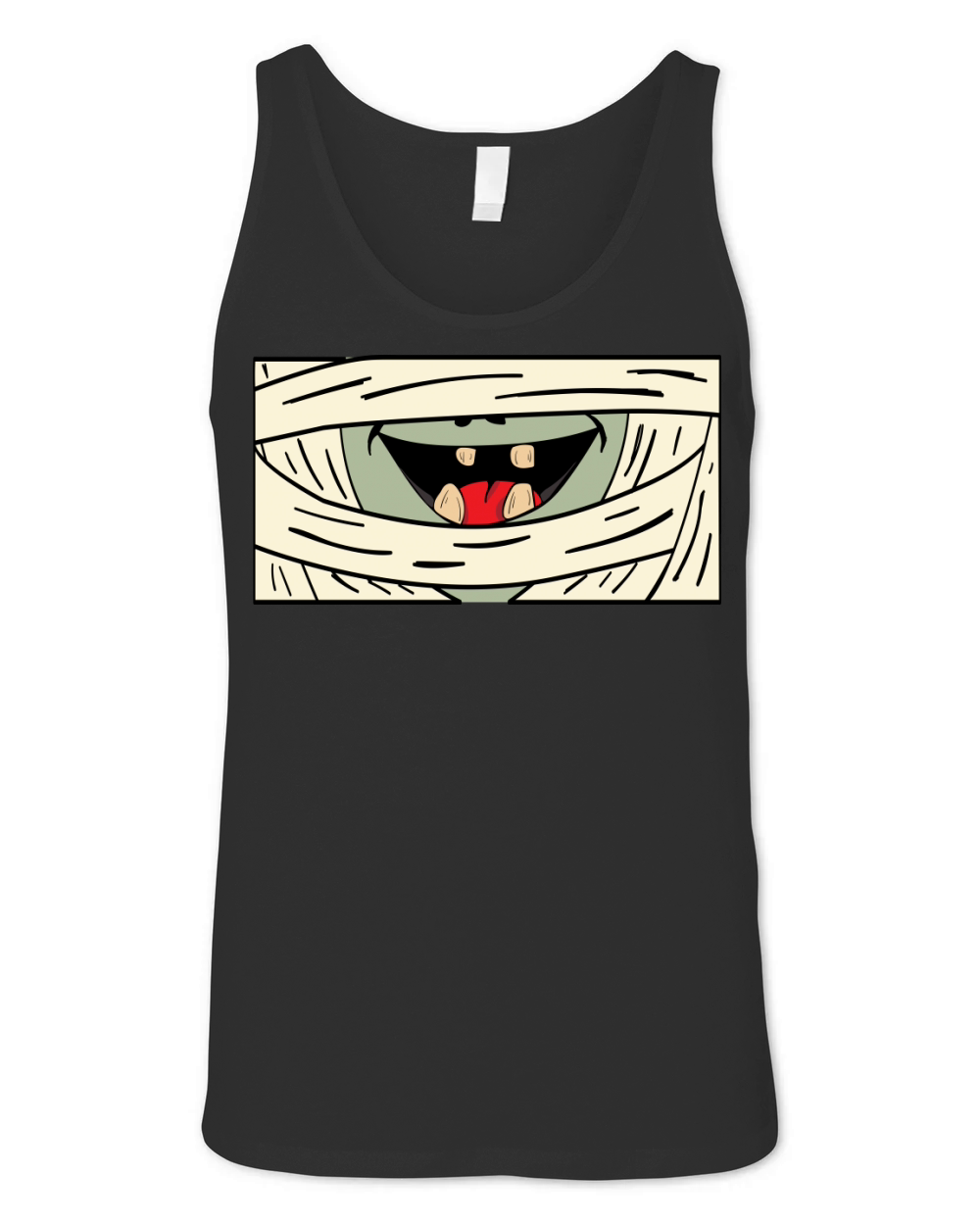 Halloween funny face mask patterns 04 Unisex Jersey Tank