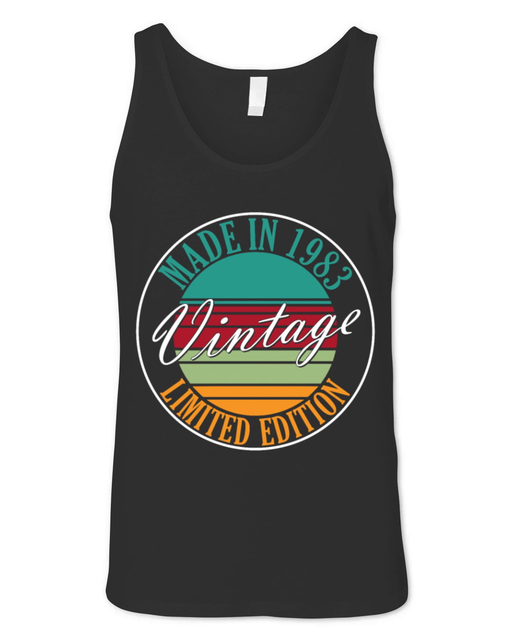 Made in 1983 vintage retro birthday Unisex Jersey Tank