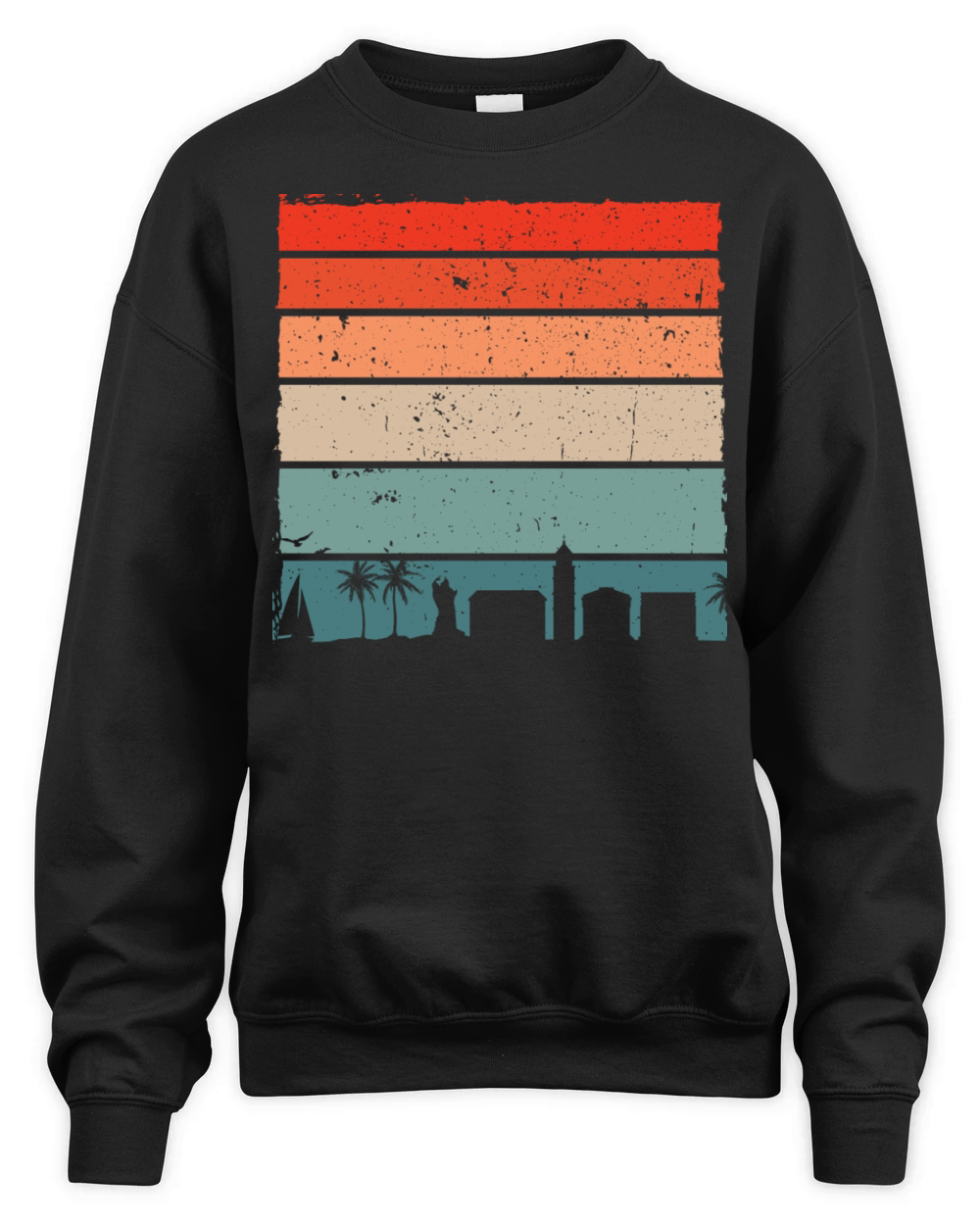 Vintage Split city Unisex Premium Crewneck Sweatshirt