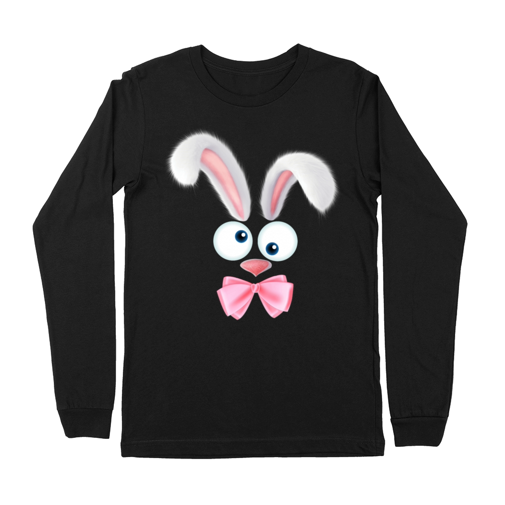 Easter Bunny Costume Face Easter Day Rabbit Ear Premium Long Sleeve