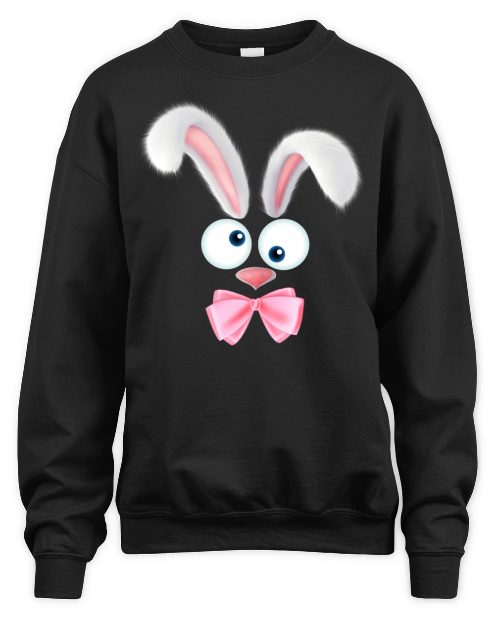 Easter Bunny Costume Face Easter Day Rabbit Ear Unisex Premium Crewneck Sweatshirt