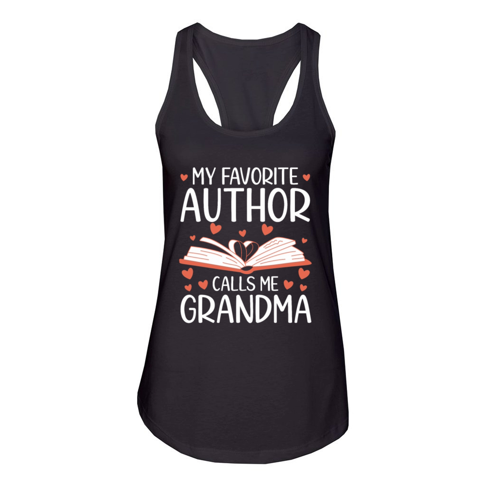 Author Gift Writing Quote Bookworm Author Women's Racerback Tank