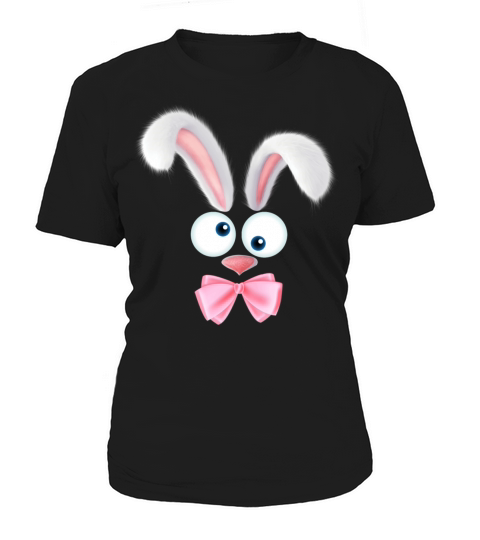 Easter Bunny Costume Face Easter Day Rabbit Ear Women's T-Shirt