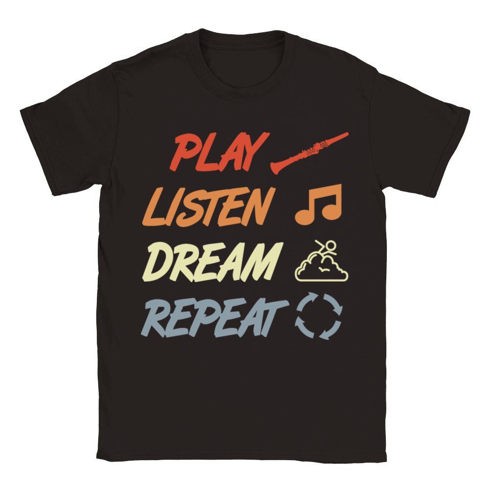 Clarinet Saying Vintage Style Classic Kids Crewneck T-shirt