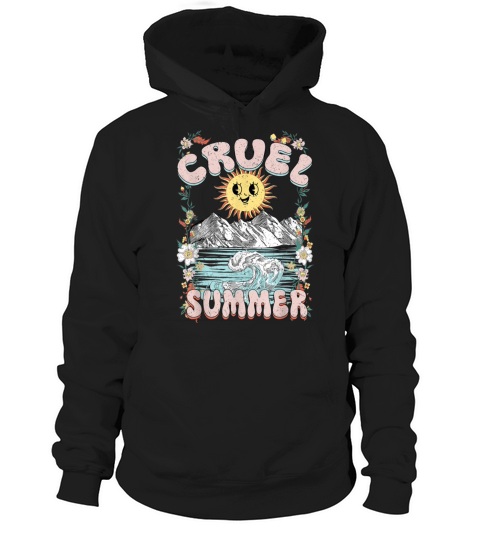 Cruel Vibes Summer Vintage Sunshine Ocean Wave Hoodie Unisex