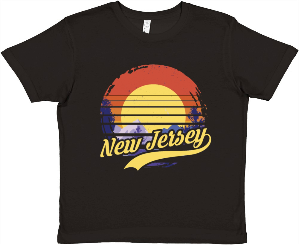 New Jersey Usa Staate Premium Kids Crewneck T-shirt