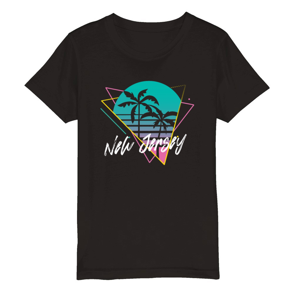 New Jersey Usa Staate Organic Kids Crewneck T-shirt