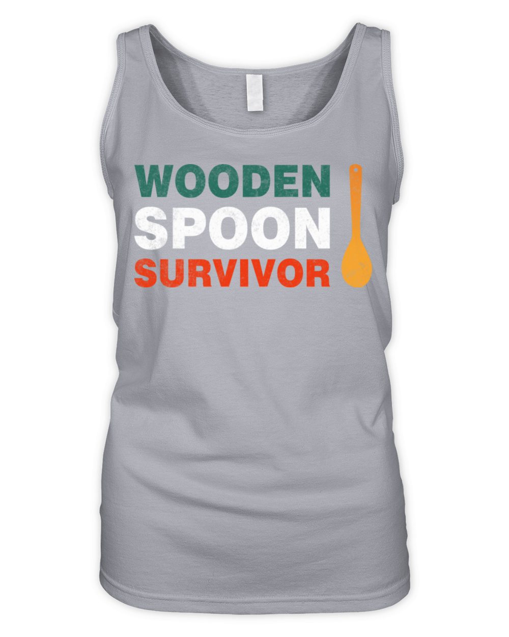 Wooden Spoon Survivor Funny Sayings Vintage Organic Women's Tank Top