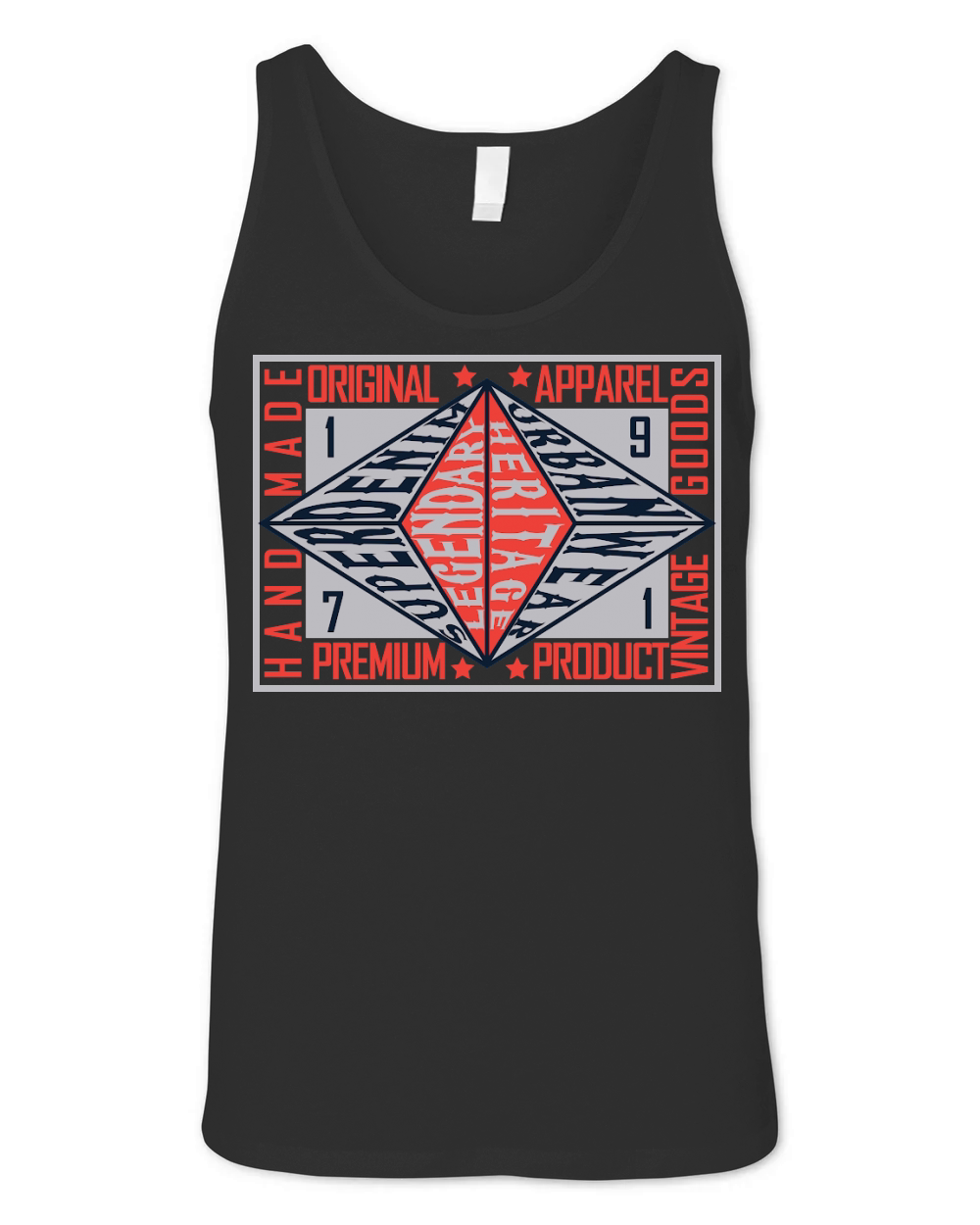 Super Denim Hand made Premium Product Vintage Goods Unisex Jersey Tank