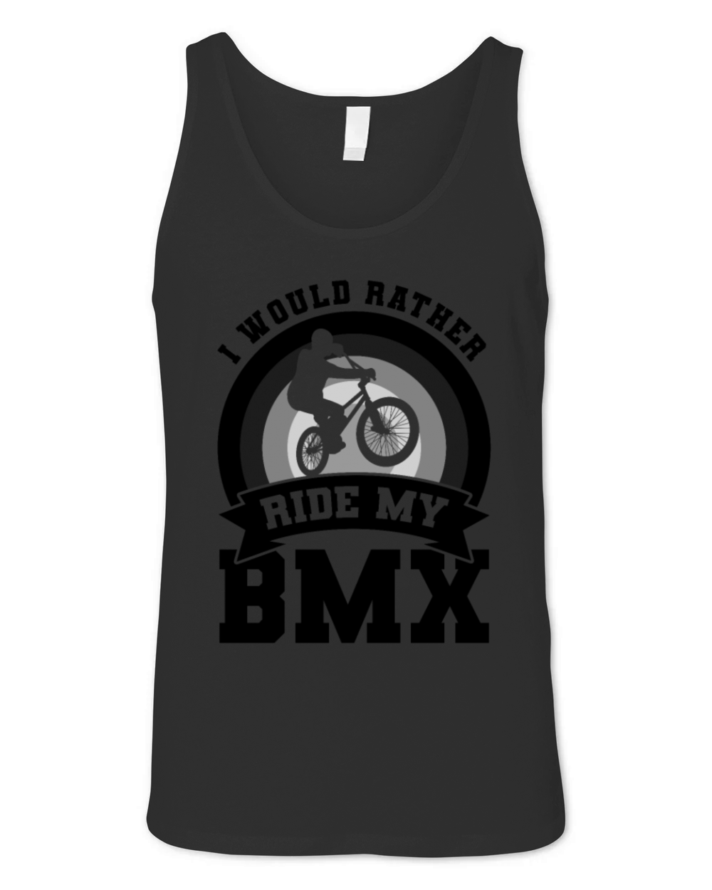 BMX Cyclist Quote Unisex Jersey Tank