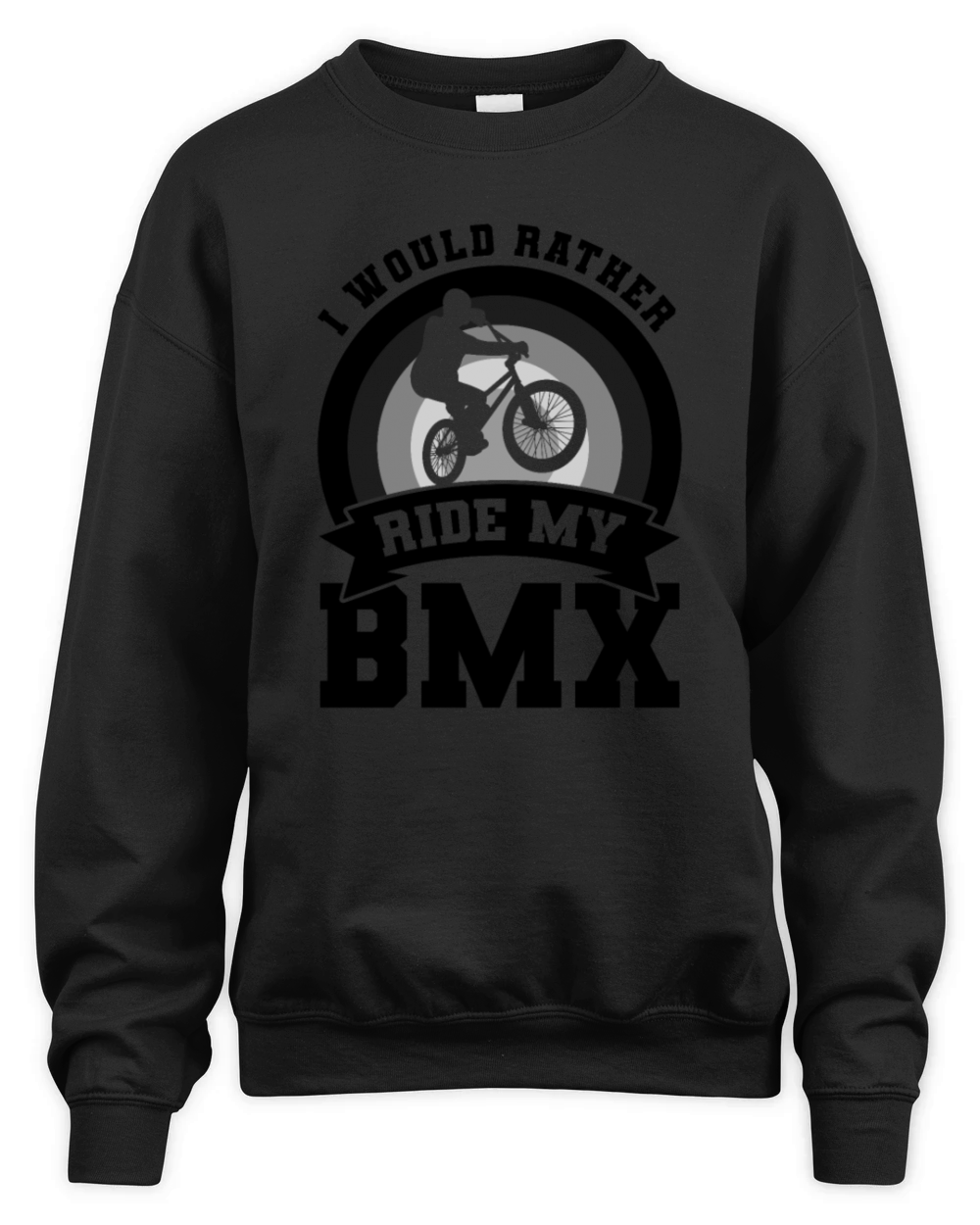 BMX Cyclist Quote Unisex Premium Crewneck Sweatshirt