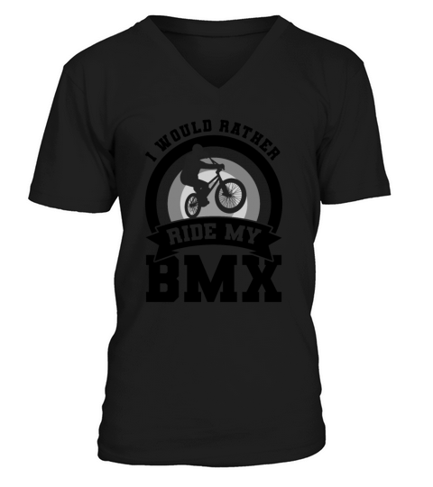 BMX Cyclist Quote V-Neck T-shirt