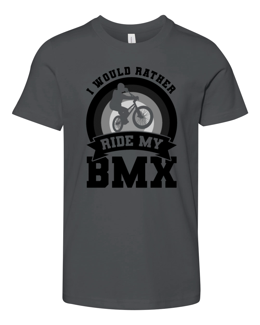 BMX Cyclist Quote Youth Unisex Jersey Tee