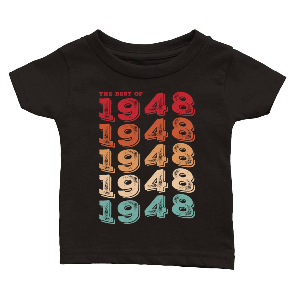 Vintage 1948 Gifts Legend for 75 Years Old - 75th Classic Baby Crewneck T-shirt
