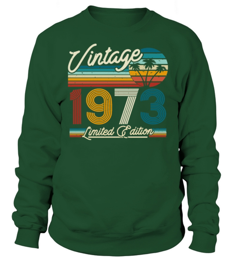 Vintage and Retro 1973 Birthday Gift Sweatshirt Unisex